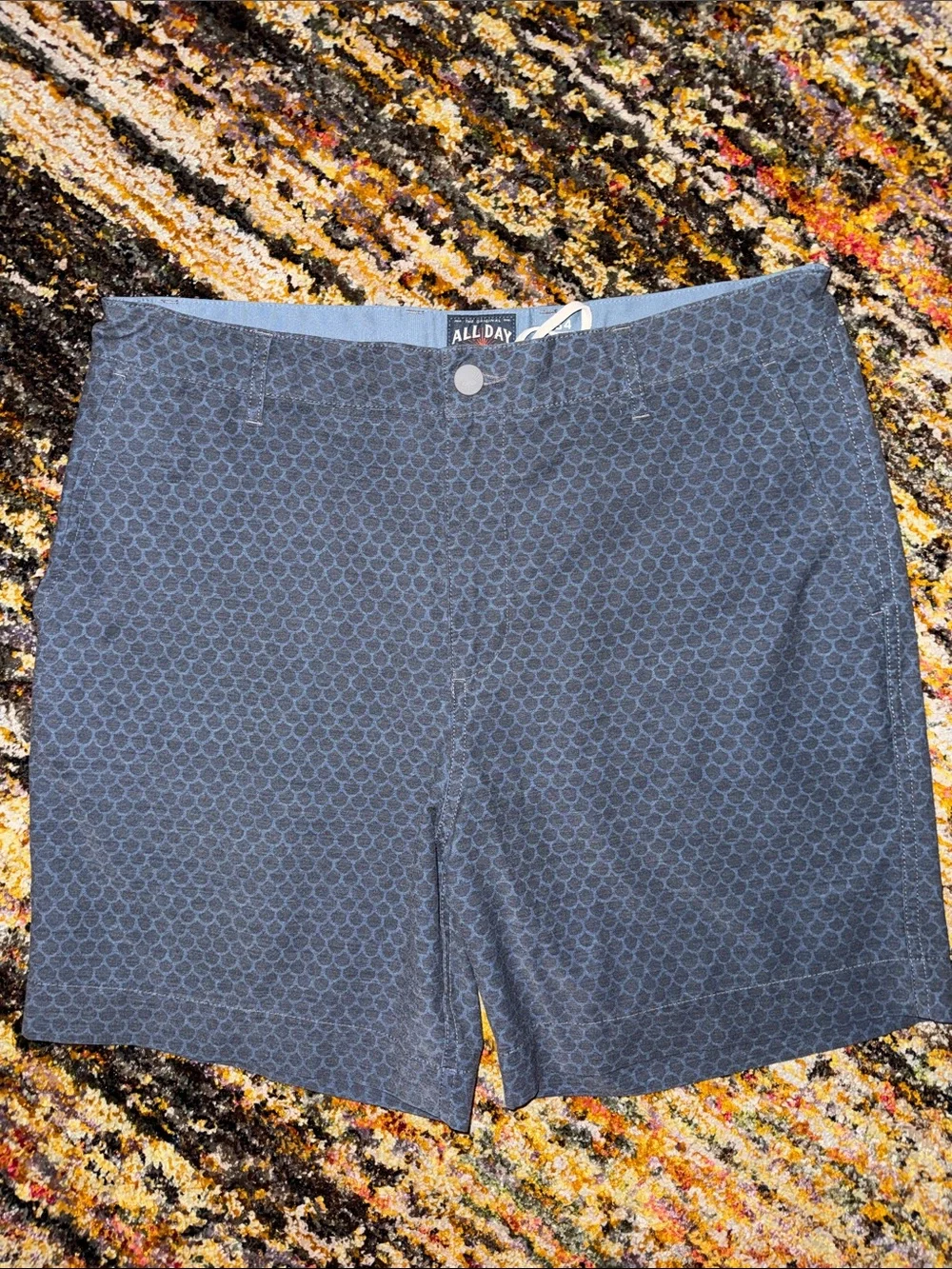 Faherty All Day Shorts Geometric Print Shorts 34